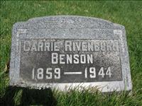Benson, Carrie (Rivenburgh)